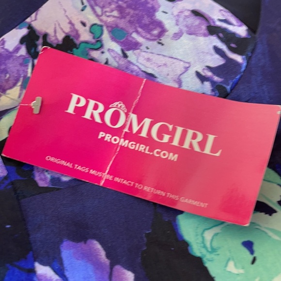 Sangria•Floral Printed A-Line Dress - Picture 10 of 14